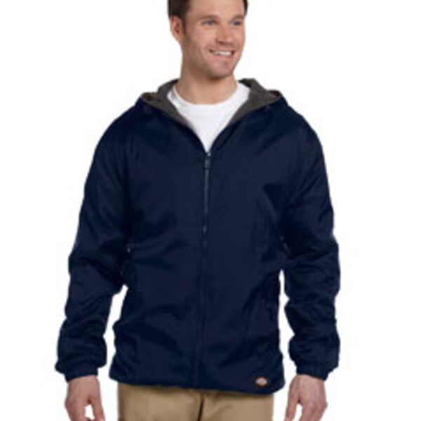 Dickies Men's Fleece-Lined Hooded Nylon Jacket 33237 Men's Fleece-Lined Hooded Nylon Jacket Thumbnail