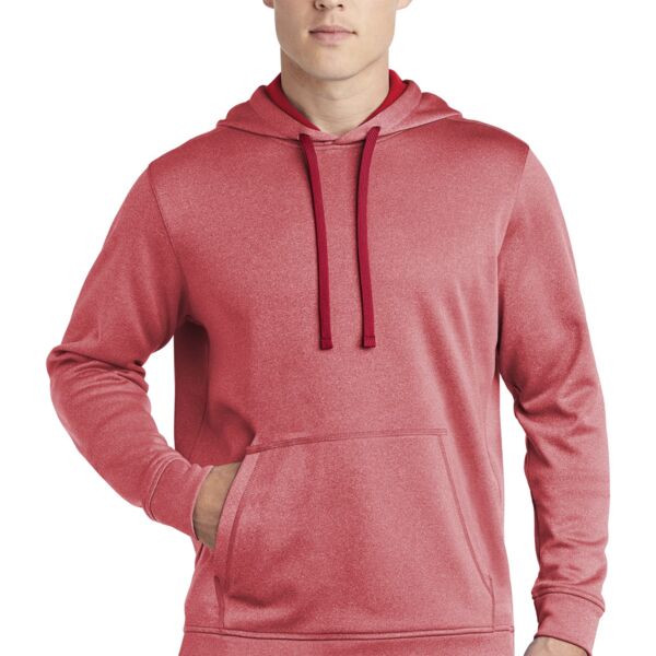 Sport Tek PosiCharge ® Sport Wick ® Heather Fleece Hooded Pullover ST264 PosiCharge ® Sport Wick ® Heather Fleece Hooded Pullover Thumbnail