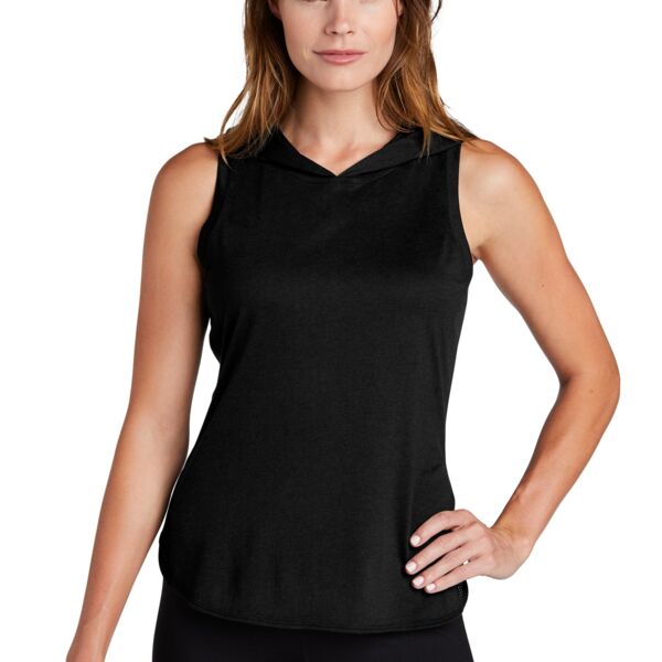 Sport Tek Women's PosiCharge ® Tri Blend Wicking Draft Hoodie Tank LST410 Women's PosiCharge ® Tri Blend Wicking Draft Hoodie Tank Thumbnail