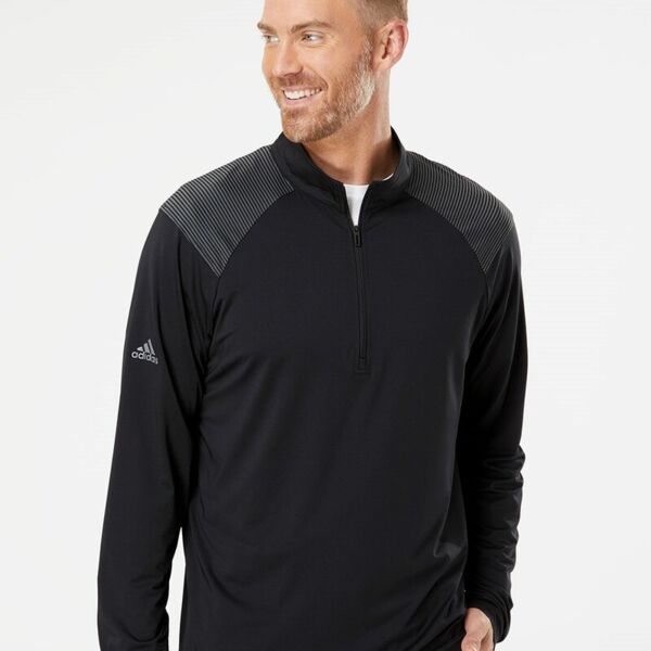 Adidas Shoulder Stripe Quarter-Zip Pullover A520 Shoulder Stripe Quarter-Zip Pullover Thumbnail