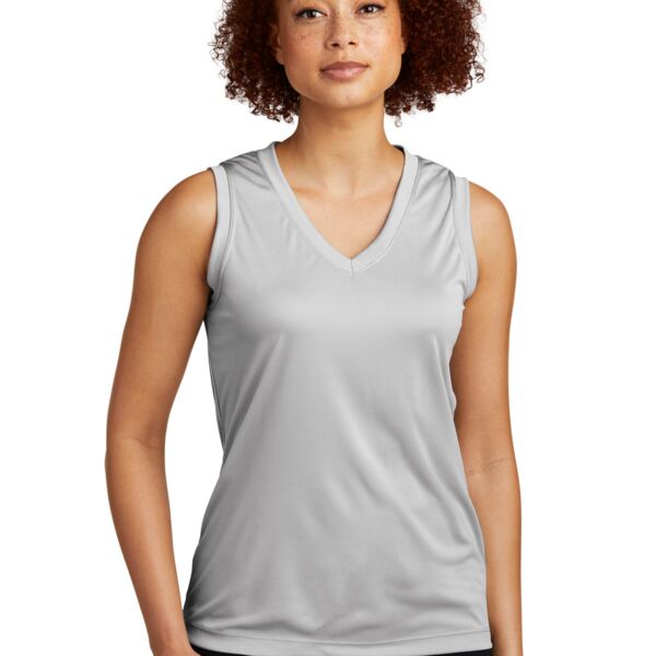 Sport Tek Ladies Sleeveless PosiCharge ® Competitor™ V Neck Tee LST352 Ladies Sleeveless PosiCharge ® Competitor™ V Neck Tee Thumbnail