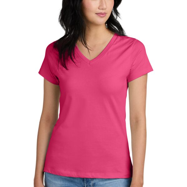 District Ladies Perfect Weight ® V Neck Tee DM1170L Ladies Perfect Weight ® V Neck Tee Thumbnail