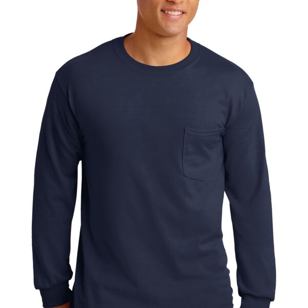 Gildan Ultra Cotton ® 100% Cotton Long Sleeve T Shirt with Pocket 2410 Ultra Cotton ® 100% Cotton Long Sleeve T Shirt with Pocket Thumbnail