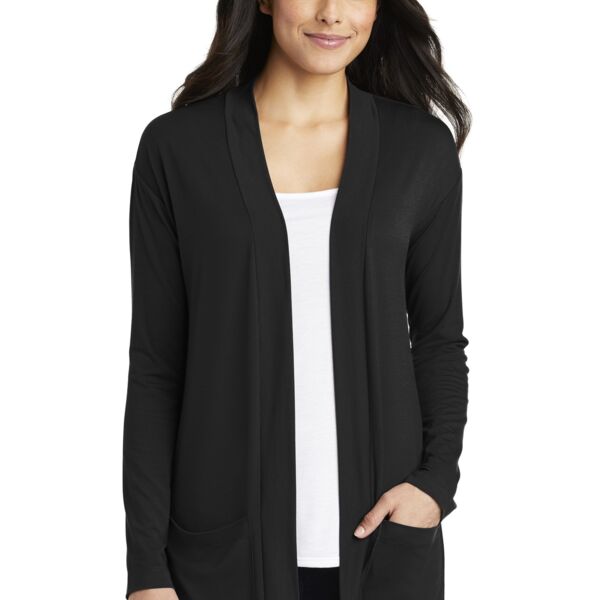 Port Authority Ladies Concept Long Pocket Cardigan LK5434 Ladies Concept Long Pocket Cardigan Thumbnail