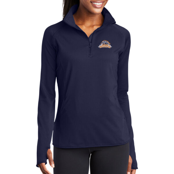 Sport-Tek® Women's Sport-Wick® Stretch 1/4-Zip Pullover Thumbnail